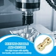 thumbnail image 6 of Shaft Coupling Joint 3mm to 3mm, 4 Pcs Brass Motor Shaft Coupler Extension Connector Rigid Sleeve Adapter Transmission Joint with M3 Screws for RC Car Airplane Tires Motor Robot, 6 of 7