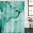 thumbnail image 3 of Turquoise Marble Waterproof Fabric Shower Curtain,Nature Marble Stone Ripple Modern Art Waterproof Fabric Shower Curtain for Bathroom Curtains Bathtubs Shower Curtains with 12 Hooks Small 36x78in, 3 of 8