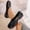 Black, variant on Crunowin Women's Retro Shallow Flats, Breathable Casual Minimalist Look Round Toe Comfort Shoes Black 9.5