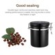 thumbnail image 4 of Contenedor Sellado De Granos De Café De Acero Inoxidable Con Caja De Almacenamiento De Alimentos Con Válvula De Escape Moyic HA024905-02, 4 of 7