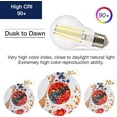 thumbnail image 7 of LUZIXIBO 4 Pack Dusk to Dawn Outdoor Sensor A19 LED Light Bulb, 5000K Daylight,8W (100W Eqv.), 1400LM, Vintage Filament E26 Base,Auto On/Off Photocell Automatic, 7 of 7