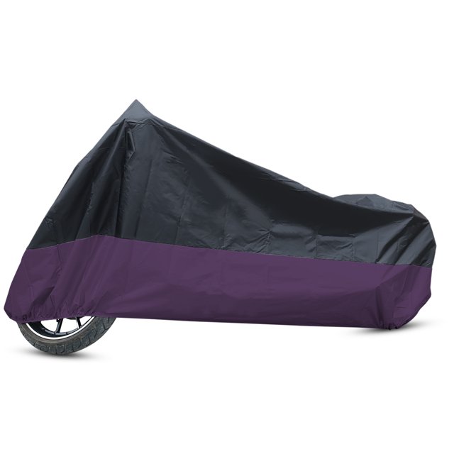 Housse de Moto REGALWOVEN Housse de Moto Universelle Scooter Imperméable Protection Extérieure 180T TG Noir Violet