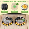 thumbnail image 4 of Gymax Kids Mud Kitchen Play Pretend Kitchen w/ Chalkboard Stoves Faucet Sink, 4 of 10