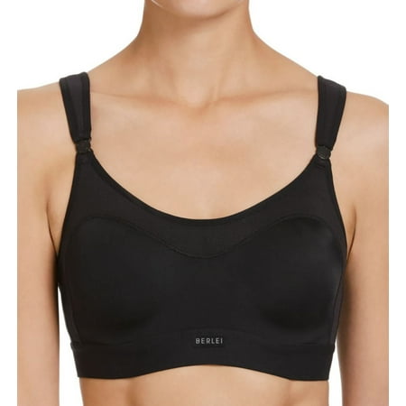 Women s Berlei Y599W Ultimate Performance Contour Underwire Sports Bra (Black 34DD)