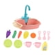 thumbnail image 3 of Juguetes de fregadero de cocina con accesorios de agua corriente, de ciclo del agua, regalos de cumpleaños, juguetes de simulación para niños, Rosa, 3 of 9