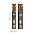 thumbnail image 3 of Happy Easter Door Banner 71x12 Inch Bunny Easter Door Porch Signs Eggs Rabbits Hanging Door Sign Welcome Hanging Flag for Wall Yard Garden Decor, 3 of 7
