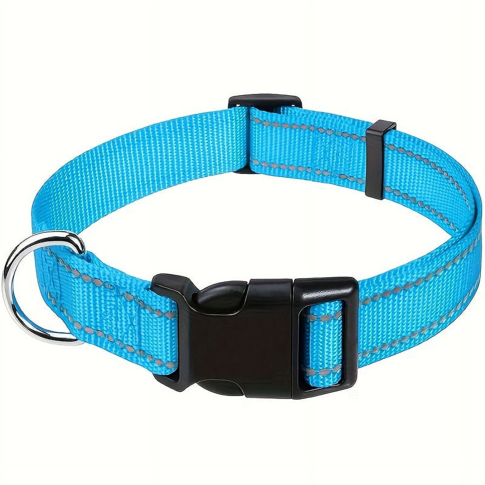 DABEI JOYTALE Reflective Nylon Dog Collar - Adjustable and Secure with Quick Release Buckle