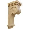 Ekena Millwork 4 1/2"W x 5 5/8"D x 12"H Scroll Corbel, Cherry