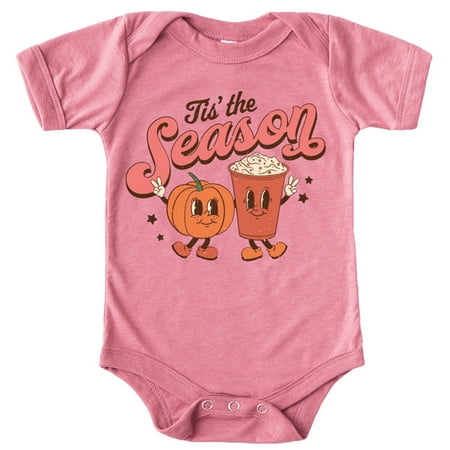 

Tis the Pumpkin Spice Season Shirts and Bodysuits for Infant Baby and Toddler Girls Mauve Bodysuit 24 Months
