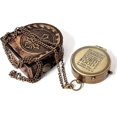 thumbnail image 2 of Indian Nautical Instruments Brass Compass Engraved Gift for Son, Grandson, Daughter, Baptism, Confirmation Communion Godson Church Graduation Day Juasha1-9A, 2 of 3
