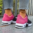 thumbnail image 6 of AJGRHE Womens Sneakers Air Cushion Running Shoes Lightweight Tennis Walking Shoes Mesh Breathable Gym Work Fashion Sneakers Athletic Comfortable Casual Pink 42, 6 of 9