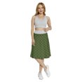 thumbnail image 2 of Women's Green Old Fashioned Argyle Pattern A-line Printed Skirt Casual Wear, 2XL, Forest Green Green, by Ambesonne, 2 of 6