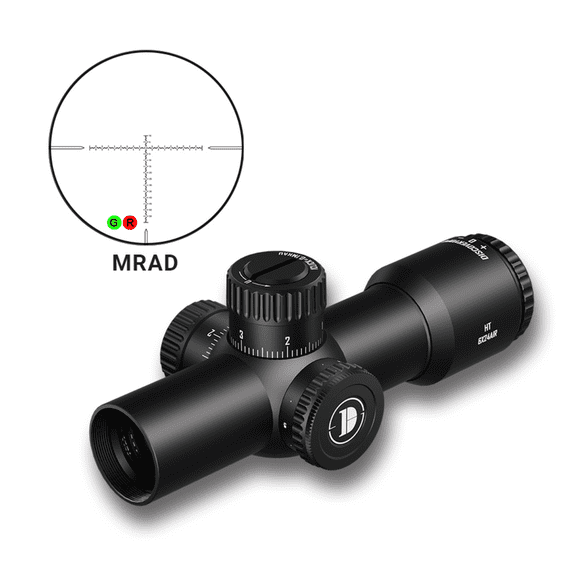 DISCOVERYOPT HT 6X24IR Riflescope Red & Green Illumination Reticle 30mm Compact Hunting Optics Scope