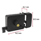 thumbnail image 3 of Cerradura Chapa De Sobreponer Seguridad Barra Puerta Izquierda Malubero Negro, 3 of 5