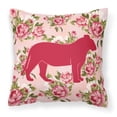 thumbnail image 1 of "Caroline's Treasures BB1010-RS-PK-PW1414 Tiger Shabby Chic Almohada con rosas rosadas, 14" x 14 ", multicolor Caroline's Treasures BB1010-RS-PK-PW1414, 1 of 1
