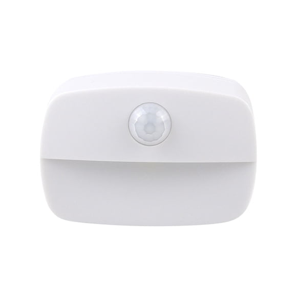 1 Pce Lampes de Nuit à Capteur de Mouvement à DEL Sans Fil à Piles, à Coller, pour Chambre, Escaliers et Murs de Cuisine, Blanches, Fournissez Vos Propres Piles 3*AAA