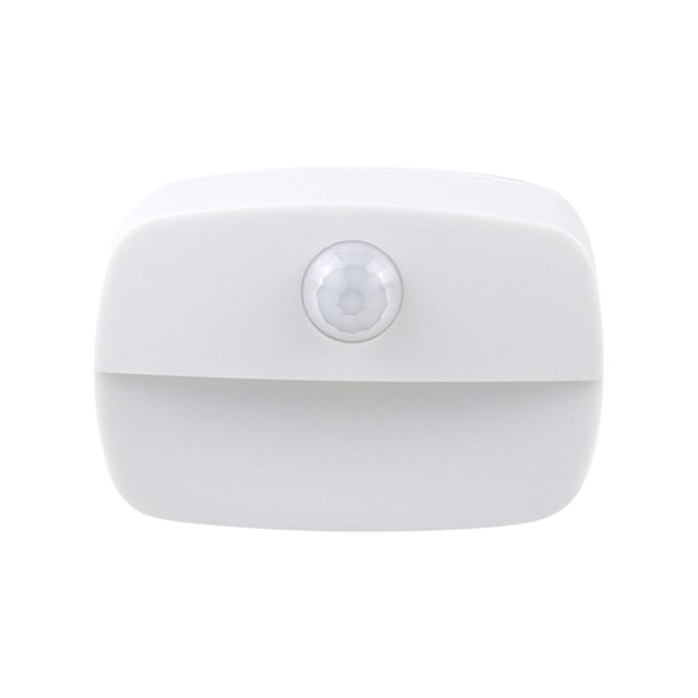Luz nocturna LED con sensor de movimiento a pilas, lámpara adhesiva inalámbrica para dormitorios, escaleras y paredes de cocina, luz blanca con función de encendido automático, 1 unidad