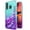 Teal/Purple, variant on Motorola Moto G Fast Case,  with [Tempered Glass Protector Included] Liquid Floating Glitter Quicksand Bling with Spot Diamond Cover - Green/Red