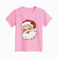 thumbnail image 4 of sdbrld Girls Christmas Shirt Kids Cute Graphic T-Shirt Funny Xmas Holiday Tee Tops Pink Sizes 5-6 Years, 4 of 4
