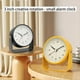 thumbnail image 3 of Reloj Despertador Pequeño de Metal, Silencioso, para Escritorio, Habitación, Oficina, Decoración, B, 3 of 8