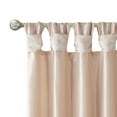 thumbnail image 2 of Gracie Mills Elroy Twist Tab Lined Faux Silk Window Curtain Panel - GRACE-113, 2 of 3
