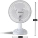 thumbnail image 4 of 26-27 6" Small Electric Modern Portable Air Cooling Fan With Tilt Feature For Pc, Worktop, Desk, Office, Home Travel Use (white), 4 of 5