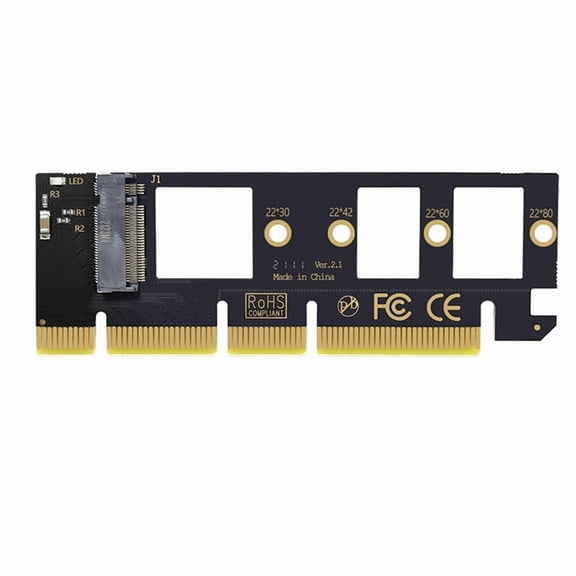 M.2 NVME SSD to PCIe 4.0 Adapter Card 64Gbps M-Key PCIe4.0 X16 for Desktop PC PCI-E GEN4