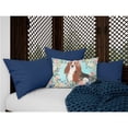 thumbnail image 3 of Carolines Treasures CK3437PW1216 Basset Hound Canvas Fabric Decorative Pillow 12H x16W multicolor, 3 of 4