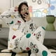thumbnail image 1 of 2023 Anime nuevo Sanrio HelloKittys Kuromi Cinnamoroll pijamas para mujeres Kawaii Pachacco My Melody invierno lindo conjunto de ropa de descanso regalo, 1 of 4