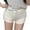 White, variant on Mqqzkk Summer High Waisted Stretch Denim Shorts For Women Casual White Jean Shorts Fashion Summer Hot Pants with Pockets