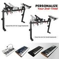 thumbnail image 6 of Universal 2-Tier Keyboard Stand Extension – Adjustable, 60 lb Capacity, 6 of 8