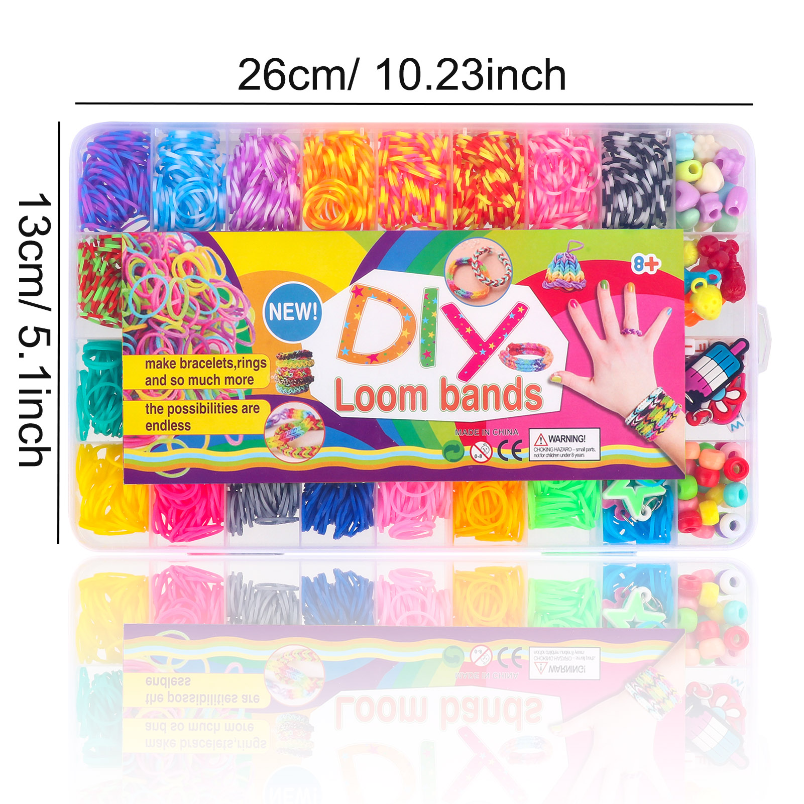 CandWuom Rainbow Band Loom Bracelet Making Kit photo 2