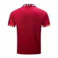 thumbnail image 4 of yillto Men's Short Sleeve Shirts Quarter-Zip Casual Slim Fitting Pullover Basic Tops with Pockets, 4 of 4