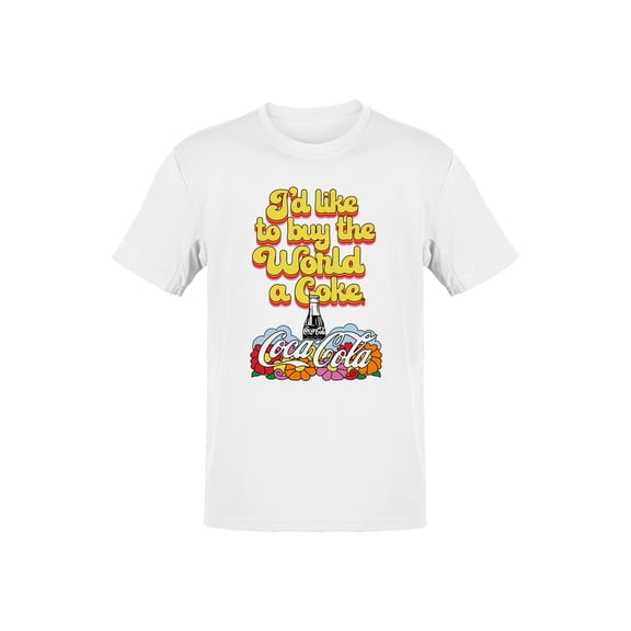 Officially Licensed Coca Cola Buy the World a Coke Retro Design Men's T-shirt