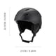 thumbnail image 2 of Casco Cascos de nieve moldeados integralmente 14 ventilaciones Esquí para hombres y mujeres (L) Negro, 2 of 7