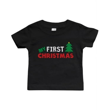 Graphic Snap-on Style Baby Tee, Infant Tee - My First Christmas