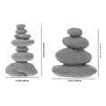 thumbnail image 2 of 2pcs Garden Patio Landscape Stone Decoration Stacked Stone Sand Table Ornaments, 2 of 4