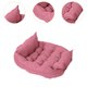 thumbnail image 3 of Cama para perros, alfombra plegable para mascotas, sofá para perros, colchón, cama para mascotas, nido para cachorros y gatitos para dormir, sentarse Rosa, 3 of 6