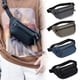 thumbnail image 5 of Hukapapa Fanny Pack, bolso cruzado, correa cómoda, duradera para viajes, trabajo y ejercicio, negro, 5 of 5