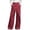 Wine, variant on Pants for Women Comfy High Waist Linen Wide Leg Pants with Wrap Overlay,Sizes S-3XL