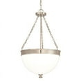 thumbnail image 2 of Hudson Valley Lighting 324AGB Barrington 14"Dia 3 Light Down Lighting Pendant,Ag, 2 of 2