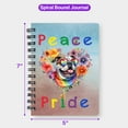 thumbnail image 5 of Peace Love Pride Bulldog with Rainbow Sunglasses LGBT LGBTQ+ Spiral Bound Journal Dog Lover Gifts Idea 5x7in Spiral Notebook - 01004, 5 of 5