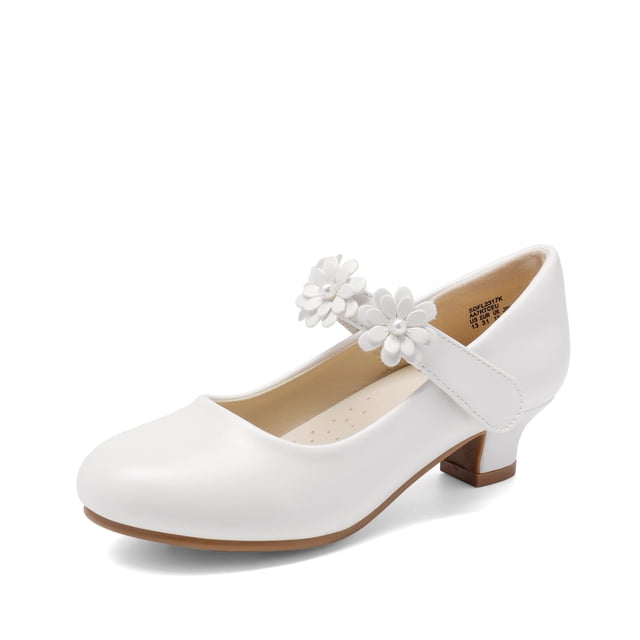 Zapatos de Vestir para Niña Mary Jane DREAM PAIRS Tacón Bajo Blanco
