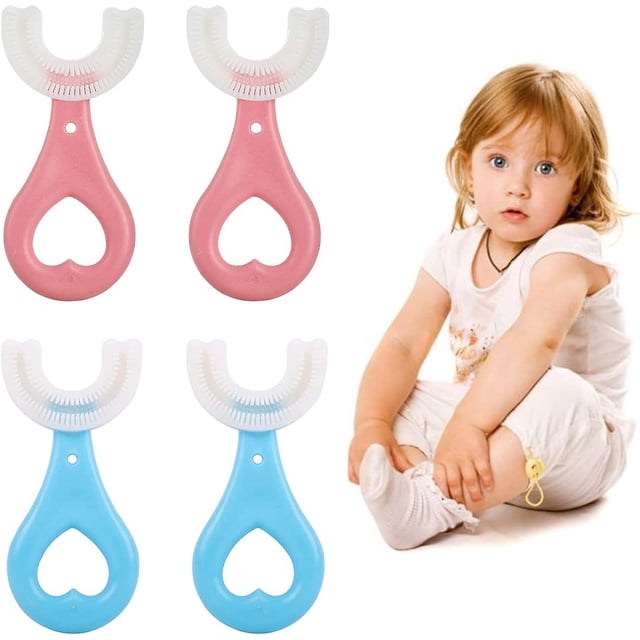 Cepillo de dientes en forma de U CHAO para niños de 2 a 6 años cerdas de silicona