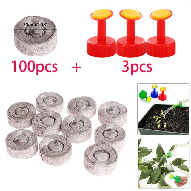 Granulado de de 30mm a radicular para trasplantarlo al jardín o maceta y botella rociador boquilla de niebla de - B B DYNWAVEMX Pellets de turba