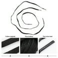thumbnail image 6 of Flat Waxed Cotton Shoelaces Dress Shoes Sneakers Shoelace Casual Shoelaces Shoe Tie Black 100cm, 6 of 7