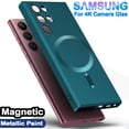 thumbnail image 2 of Funda de silicona pintura metálica Original para Magsafe fundas de teléfono Samsung Galaxy S21 Fe S22 Plus S23 Ultra, lujo 4k protección cámara vidrio carcasa xuanjing  unisex, 2 of 2