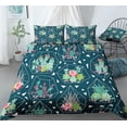 thumbnail image 2 of REALIN Cactus Duvet Cover Set Scrub and Cactus Succulent Plant Bedding Girl Boy Kids Bed Sets 2/3/4PCS Quilt Covers/Sheets/Pillow Shams,Twin/Full/Queen/King, 2 of 3