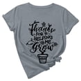 thumbnail image 1 of Casual en Vrac Col Rond Tops Pull-Over Jour du Professeur Mignon Imprimé Manches Courtes Top T-Shirt des Femmes, 1 of 5