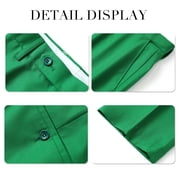 Cloudstyle Men's Two-Tone Peaked Lapel Double-Breasted 6-Button 2-Piece Suit with Double Rear Vents (Blazer + Trousers) - Casual All-Season